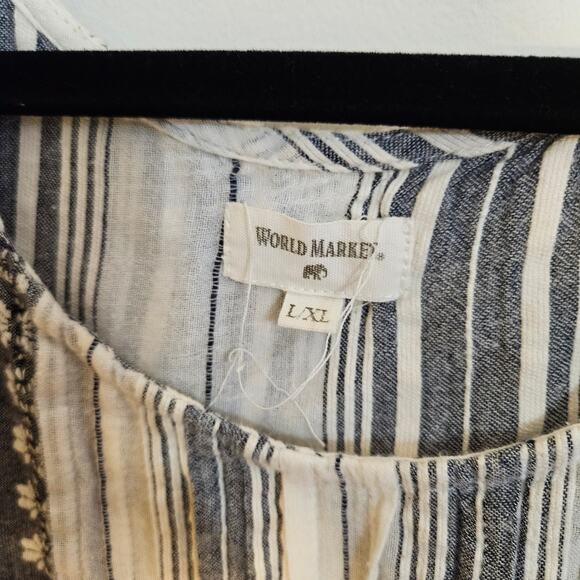 World Market boho sleeveless tiered pattern dressL/XL Dress - Picture 5 of 7